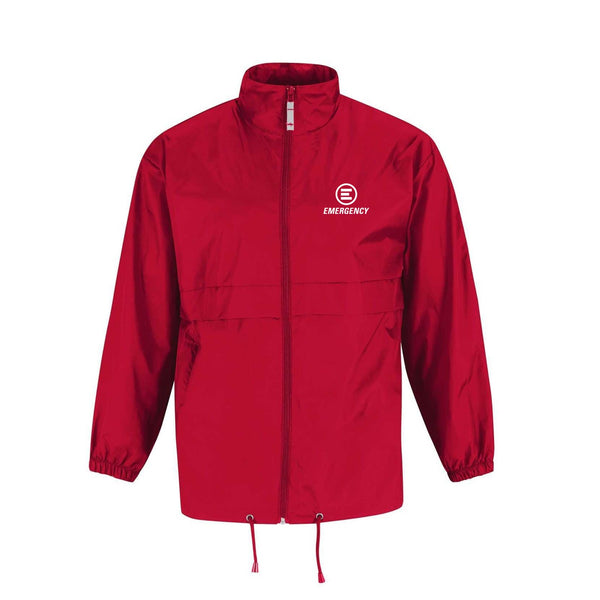 KWAY PIEGHEVOLE ROSSO EMERGENCY S - personalizzabile con logo
