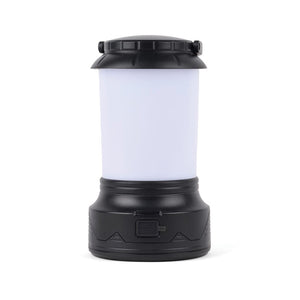 Lampada da campeggio con manovella Nordic Drift Everest RCS nero - personalizzabile con logo