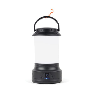 Lampada da campeggio con manovella Nordic Drift Everest RCS nero - personalizzabile con logo