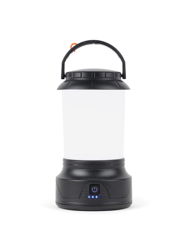 Lampada da campeggio con manovella Nordic Drift Everest RCS nero - personalizzabile con logo