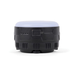 Lampada da campeggio con manovella Nordic Drift Everest RCS nero - personalizzabile con logo