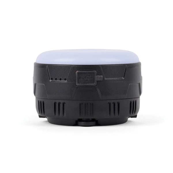 Lampada da campeggio con manovella Nordic Drift Everest RCS nero - personalizzabile con logo