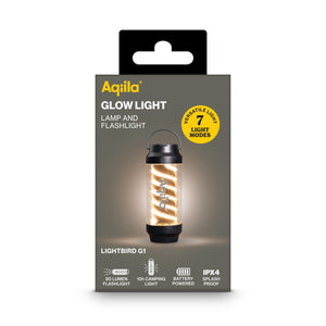 Lampada da campeggio e torcia Aqiila Lightbird G1 Nero - personalizzabile con logo