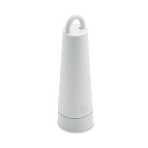 Lampada da tavolo e torcia Bianco - personalizzabile con logo