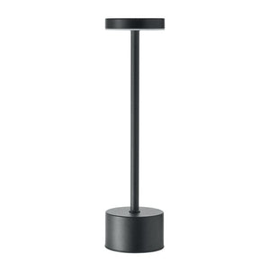 Lampada da tavolo in alluminio Nero - personalizzabile con logo
