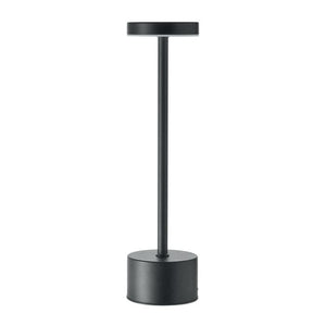 Lampada da tavolo in alluminio Nero - personalizzabile con logo