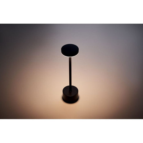 Lampada da tavolo in alluminio Nero - personalizzabile con logo