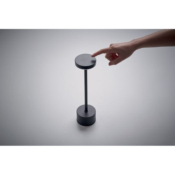 Lampada da tavolo in alluminio Nero - personalizzabile con logo