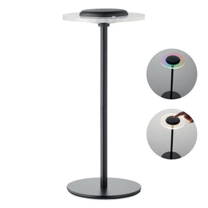 Lampada da tavolo in ferro RGB Nero - personalizzabile con logo