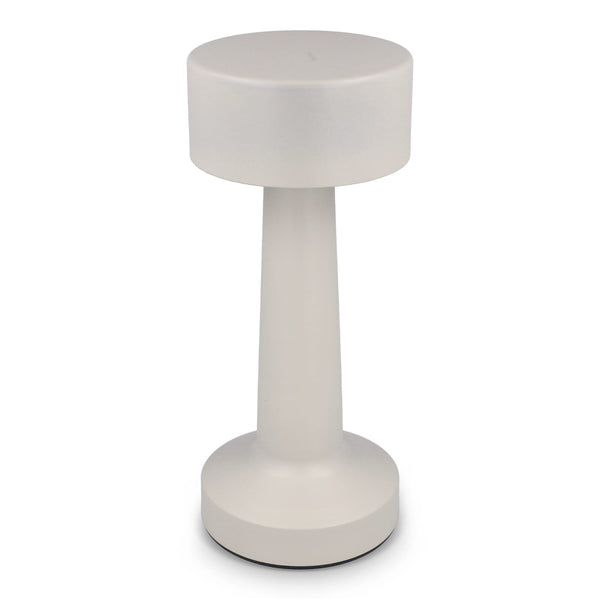 Lampada da tavolo Lumo con 3 modalità di illuminazione e dimmerabile Beige - personalizzabile con logo