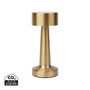 Lampada da tavolo VINGA Maris in ABS riciclato RCS oro - personalizzabile con logo