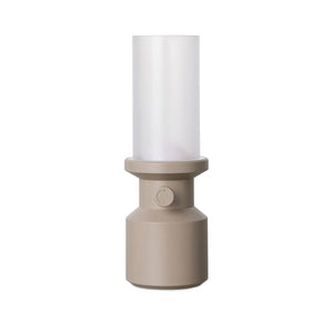 Lampada da tavolo VINGA Niori RCS beige - personalizzabile con logo