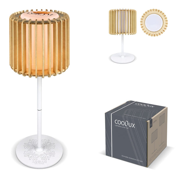 Lampada LED Coollux Lamella Luna Alta natural - personalizzabile con logo