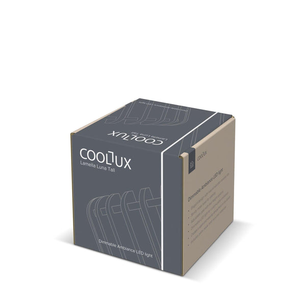 Lampada LED Coollux Lamella Luna Alta natural - personalizzabile con logo