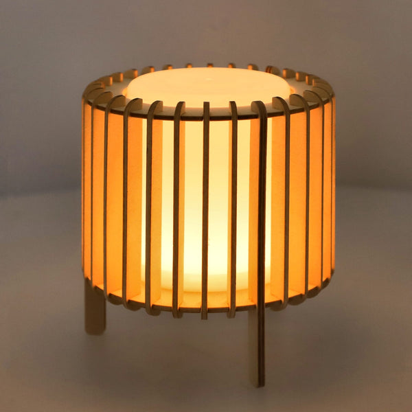Lampada LED Coollux Lamella Luna natural - personalizzabile con logo