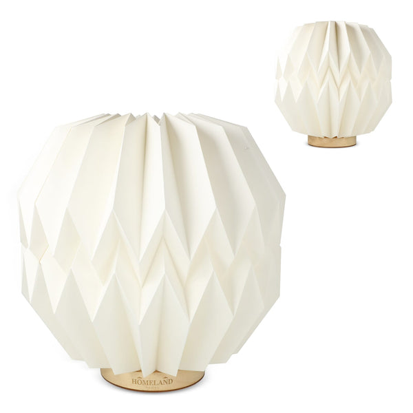 Lampada LED di carta pieghevole Coollux origami natural - personalizzabile con logo