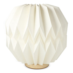 Lampada LED di carta pieghevole Coollux origami natural - personalizzabile con logo