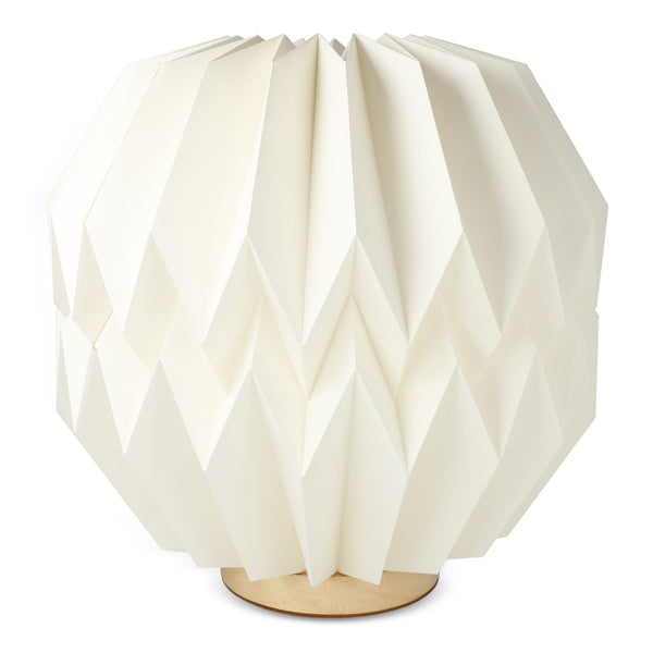 Lampada LED di carta pieghevole Coollux origami natural - personalizzabile con logo