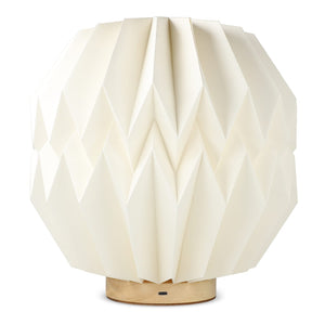 Lampada LED di carta pieghevole Coollux origami natural - personalizzabile con logo