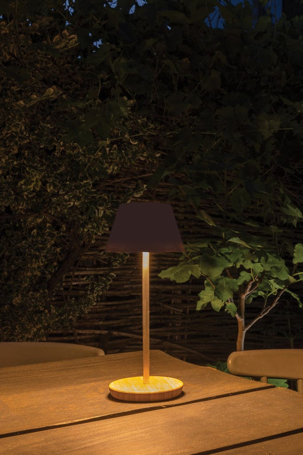 Lampada Pure Glow ricaricabile in plastica certificata RCS bianco - personalizzabile con logo