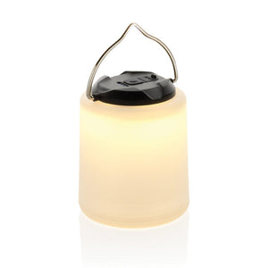 Lampada ricaricabile da tavolo Limio in rPlastica RCS bianco - personalizzabile con logo