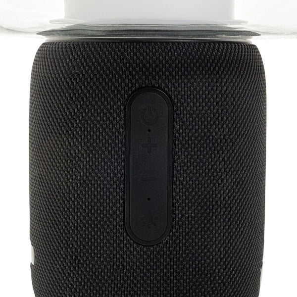 Lampada speaker 10W Lux in rPlastica RCS nero - personalizzabile con logo