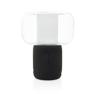 Lampada speaker 10W Lux in rPlastica RCS nero - personalizzabile con logo
