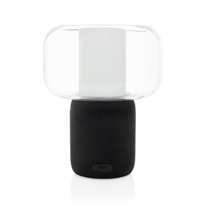 Lampada speaker 10W Lux in rPlastica RCS nero - personalizzabile con logo