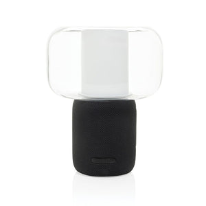 Lampada speaker 10W Lux in rPlastica RCS nero - personalizzabile con logo