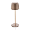 Lampada USB ricaricabile da tavolo Zenic in plastica RCS bronzo - personalizzabile con logo