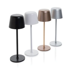 Lampada USB ricaricabile da tavolo Zenic in plastica RCS - personalizzabile con logo