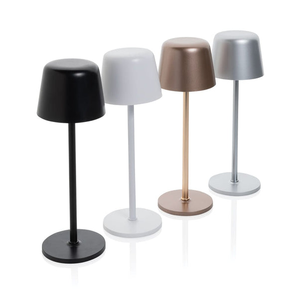 Lampada USB ricaricabile da tavolo Zenic in plastica RCS - personalizzabile con logo