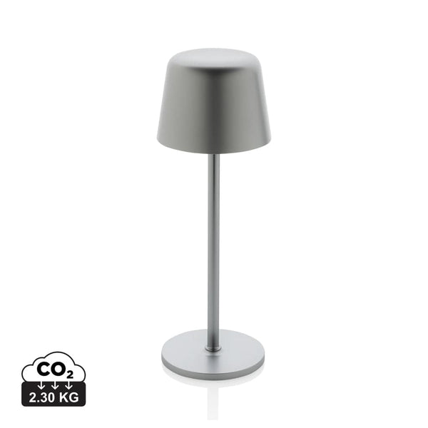 Lampada USB ricaricabile da tavolo Zenic in plastica RCS - personalizzabile con logo