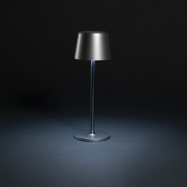 Lampada USB ricaricabile da tavolo Zenic in plastica RCS - personalizzabile con logo
