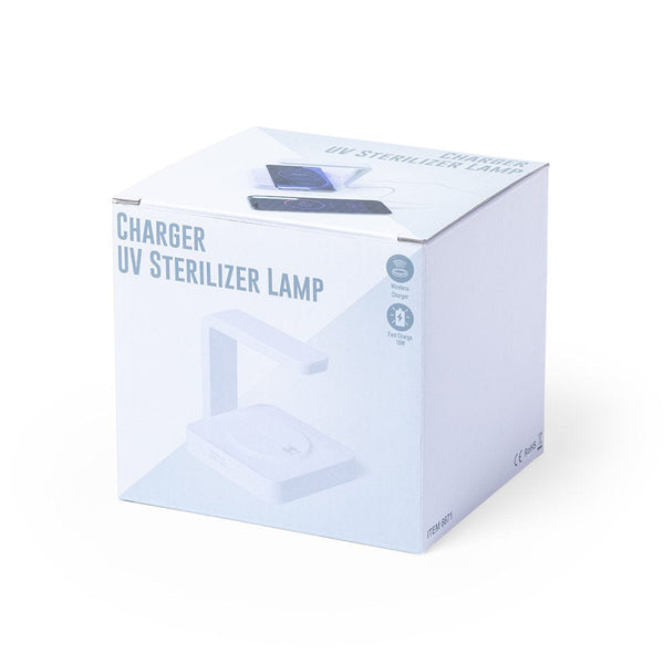 Lampada UV Sterilizzatrice con caricatore Blay bianco - personalizzabile con logo