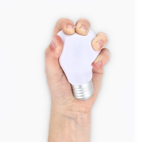 Lampadina antistress Bianco - personalizzabile con logo