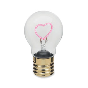 Lampadina decorativa a LED fucsia - personalizzabile con logo