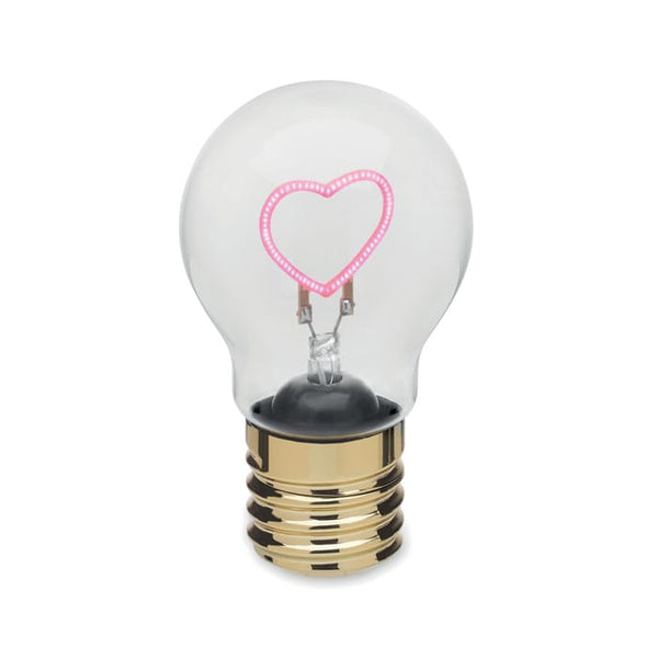 Lampadina decorativa a LED fucsia - personalizzabile con logo