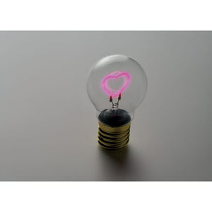 Lampadina decorativa a LED fucsia - personalizzabile con logo