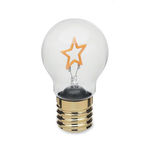 Lampadina decorativa a LED Giallo - personalizzabile con logo