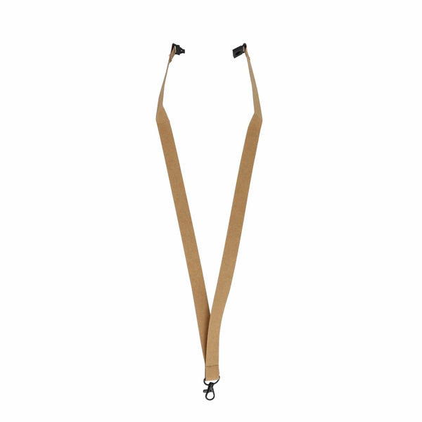 Lanyard in carta FSC natural - personalizzabile con logo