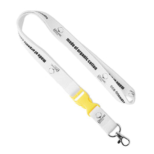 Lanyard in cotone organico - personalizzabile con logo