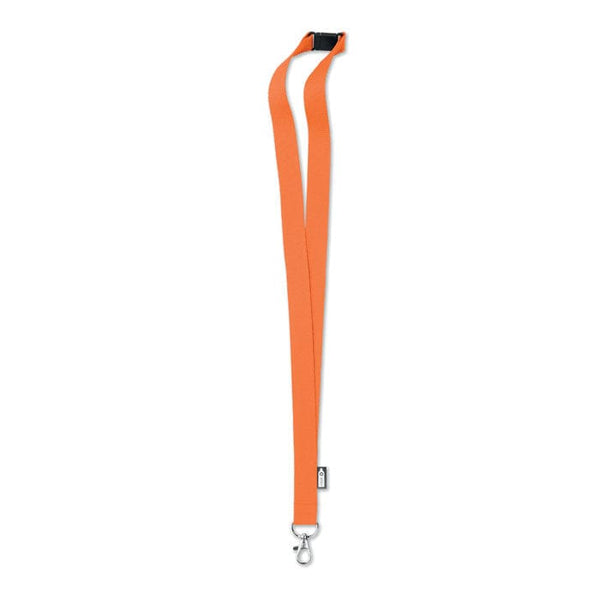 Lanyard in RPET Arancio - personalizzabile con logo