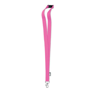 Lanyard in RPET Fucsia - personalizzabile con logo
