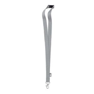 Lanyard in RPET Grigio - personalizzabile con logo