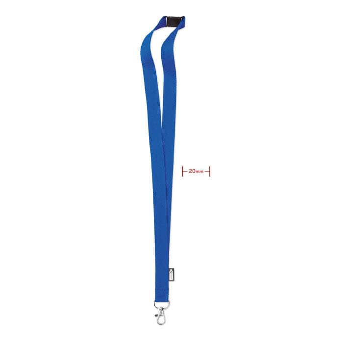 Lanyard in RPET royal - personalizzabile con logo