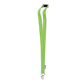 Lanyard in RPET verde calce - personalizzabile con logo
