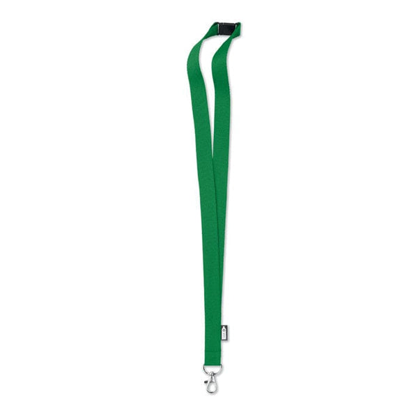 Lanyard in RPET Verde - personalizzabile con logo