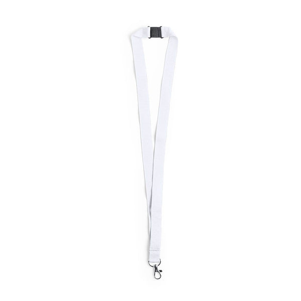 Lanyard Kappin bianco - personalizzabile con logo