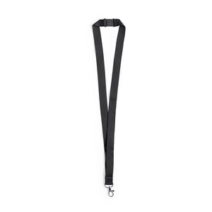 Lanyard Kappin nero - personalizzabile con logo